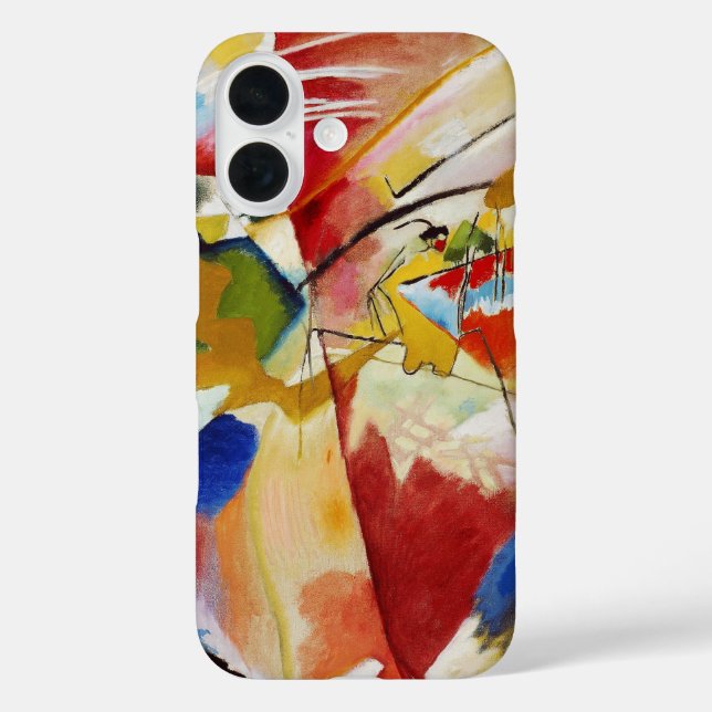Coques Case-Mate iPhone Peinture avec Centre Vert par Wassily Kandinsky (Verso)