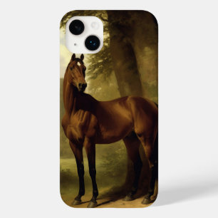 Coque Pour iPhone 14 Plus Peinture Cheval Equestre Brown vintage