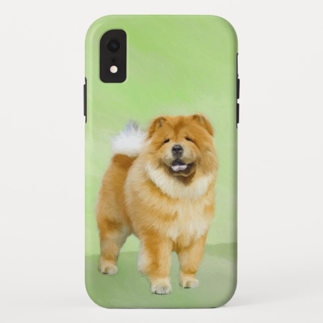 Coques Case-Mate iPhone Peinture Chow Chow - Joli art original chien (Dos)