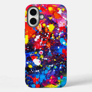 Coques iPhone 16 Plus Peinture colorée Plastique Canvas Art