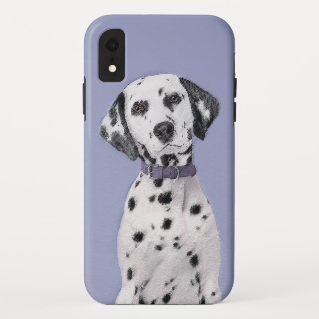 Coques Case-Mate iPhone Peinture Dalmatienne - Cute Original Chien Art (Dos)