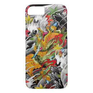 Coque Case-Mate Pour iPhone Peinture d'aquarelle d'art de tatouage de Japonais