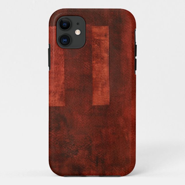 Coques Case-Mate iPhone Peinture de Crimson profonde aux formes géométriqu (Dos)