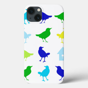 iPhone 13 Coque Peinture des oiseaux colorés par Chariklia Zarris