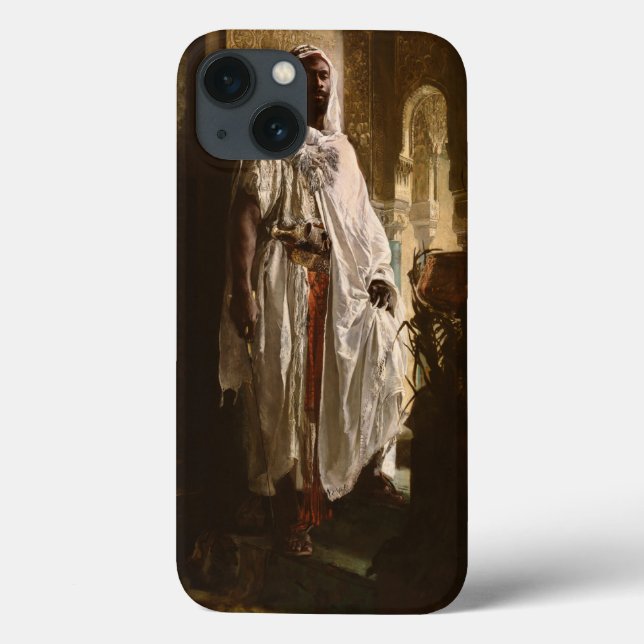 Coques Case-Mate iPhone Peinture en chef maure africaine Portrait (Verso)