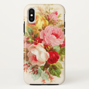 Coques Pour iPhone Peinture florale de roses vintages ens ivoire