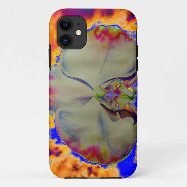Coques Case-Mate iPhone Peinture florale tropicale abstraite orchidée colo (Dos)