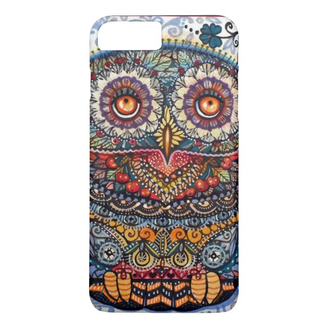 Coques Case-Mate iPhone Peinture graphique magique de hibou (Dos)