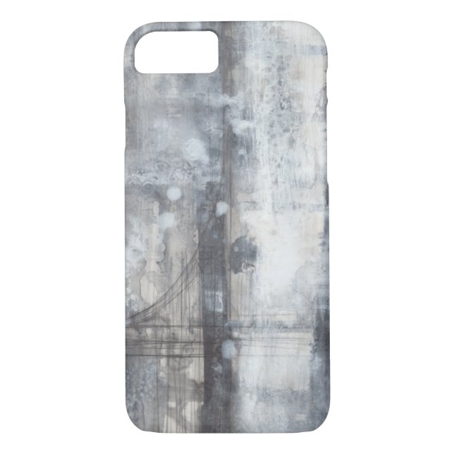 Coques Case-Mate iPhone Peinture gris contemporaine (Dos)