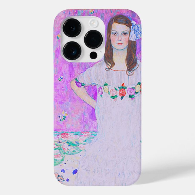 Coques Case-Mate iPhone Peinture Mäda Primavesi de Gustav Klimt (Verso)