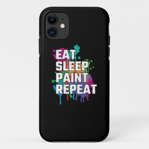 Case-Mate iPhone Case Peinture Manger Peinture de sommeil Répéter la p