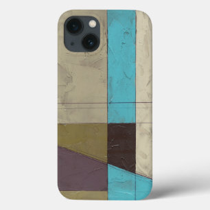 Etui iPhone 13 Peinture minimaliste contemporaine avec couleur pr