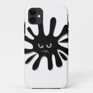 Coques Pour iPhone Peinture noire en colère