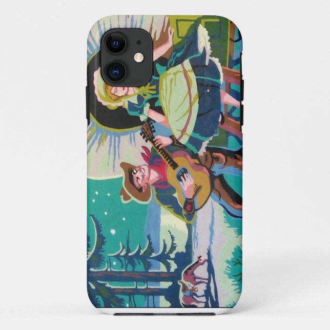 Coques Case-Mate iPhone peinture occidentale de fille de cowboy par le (Dos)