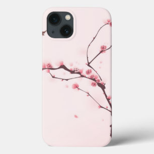 Coques Pour iPhone Peinture orientale de style, fleurs de cerisier