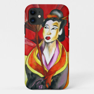 Etui iPhone Case-Mate Peinture originale aquarelle de geisha japonaise