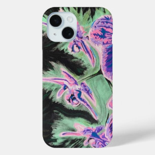 Coque Pour iPhone 15 Peinture sur une orchidée tropicale