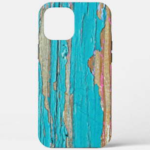 Case-Mate iPhone Case Peinture Turquoise Sur Bois Patiné