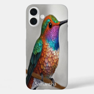 Coques iPhone 16 Plus Peinture vibrante de colibri d'Allen