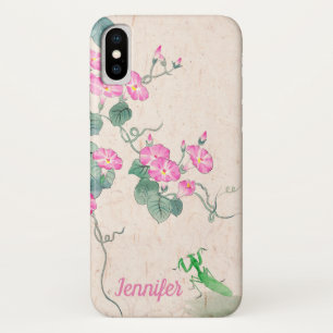 Case-Mate iPhone Case Peinture vintage de style chinois vert rose