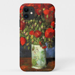 Coque iPhone 11 Peinture Vintage Van Gogh Fleurs Vase Floraison