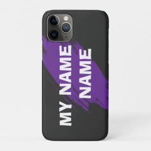 Case-Mate iPhone Case Peinture violette texte personnalisé