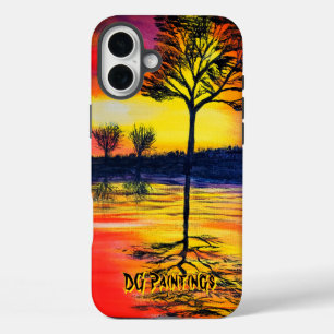 Coques iPhone 16 Plus Peintures DG Reflet de soleil chaud