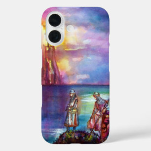 Coques iPhone 16 PENDRAGON Chevaliers médiévaux, Coucher de soleil 