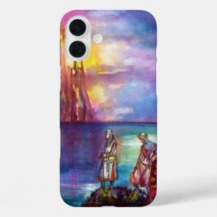 Coques iPhone 16 Plus PENDRAGON Chevaliers médiévaux, Coucher de soleil 