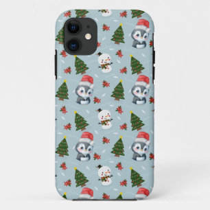 Case-Mate iPhone Case Penguin Père Noël Joyeux Joyeux motif d'arbre de N