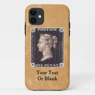 Coques Pour iPhone Penny Black Postage Timbre