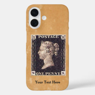 Coque Pour iPhone 16 Penny Black Postage Timbre