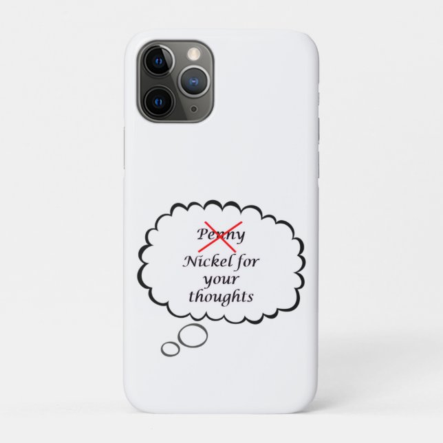 Coques Case-Mate iPhone Penny/Nickel for your thoughts Phone Case (Dos)