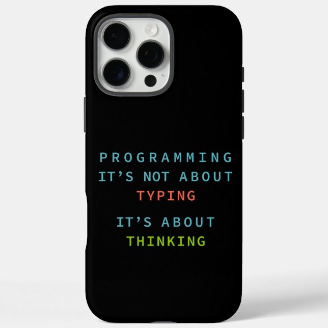 Coques Case-Mate iPhone Pensée de programmation - Citation technologique s (Verso)