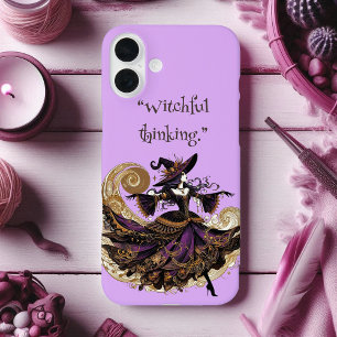 Coques iPhone 16 Plus Pensée Éffrayante violet méchant Art Déco
