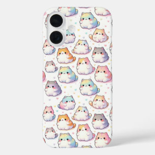 Coque Pour iPhone 16 Penser À Vous Chubby Cartoon Chats