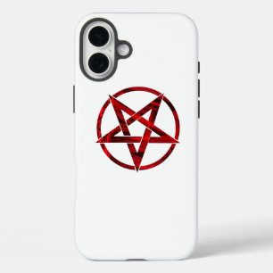 Coques iPhone 16 Plus Pentagramme du Diable Rouge