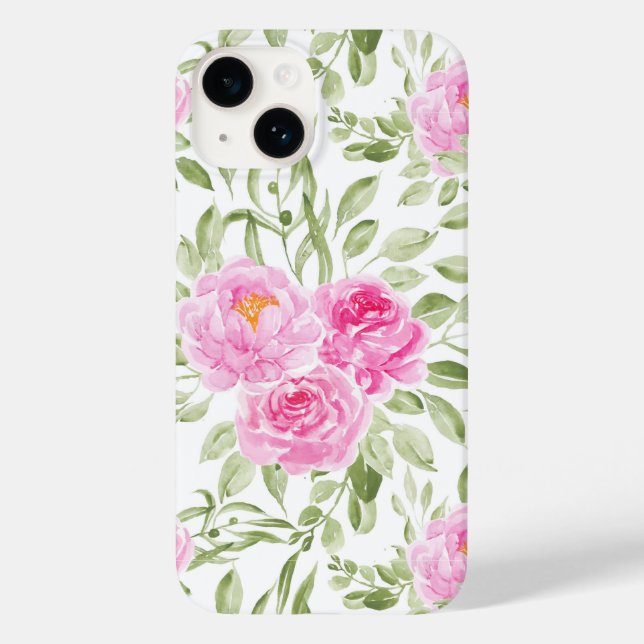Coques Case-Mate iPhone Peonies roses étonnantes (Verso)