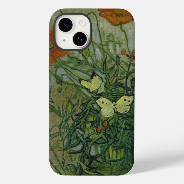 Coques Case-Mate iPhone Pépites et papillons de Vincent Van Gogh (Verso)