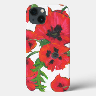 Etui iPhone 13 Pépites et pépites orientales noires sur blanc
