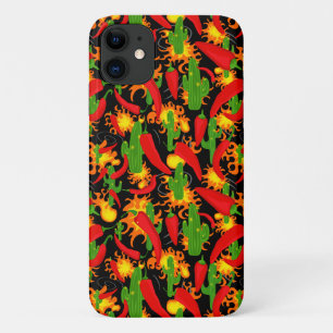 Case-Mate iPhone Case Pepper, Flames et Cactus Hot Chili Print