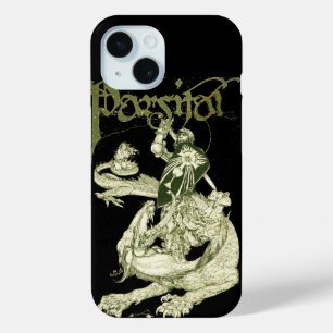 Coque Pour iPhone 15 PERCEVAL COMBATTRE DRAGON, QUEST SAINT-GRAIL Imagi