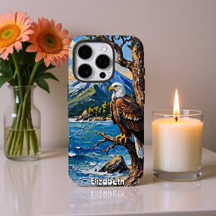 Coques iPhone 16 Pro Perche d'aigle : Montagne, Mer, Ciel