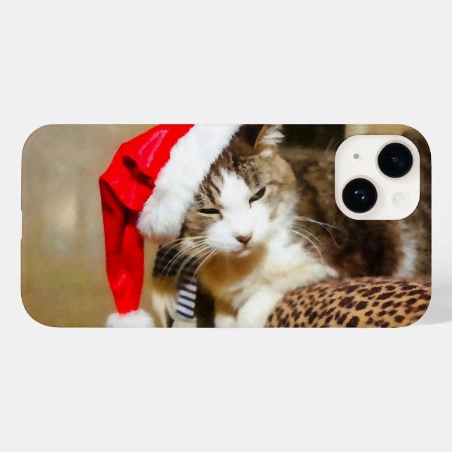Coques Case-Mate iPhone Père Noël Kitty (Verso (horizontal))
