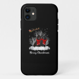 Case-Mate iPhone Case Père Noël Newfoundland Couple Joyeux cadeau de chi
