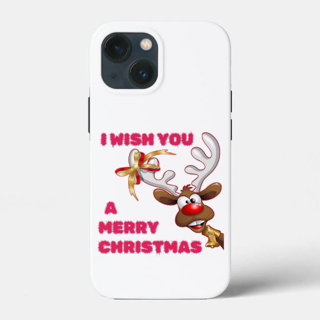 COQUES Case-Mate iPhone PÈRE NOËL REINDEER VOUS SOUHAITE UNE JOLIE NOËL (Verso)