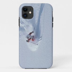 Coques Pour iPhone Père Noël skiant à la station de ski de Snowbird,