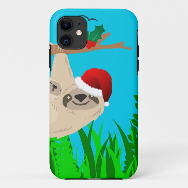 Coques Case-Mate iPhone père Noël sloth (Dos)