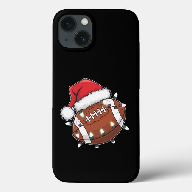 Coques Case-Mate iPhone Père Noël Sports Christmas American Football Lover (Verso)