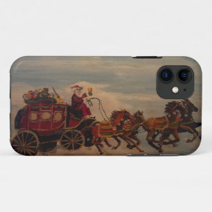 Case-Mate iPhone Case Père Noël Stage Coach, original par Gary Poling